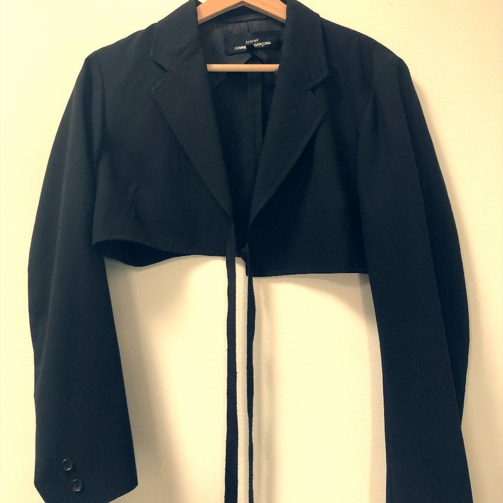 Comme Des Garcons Cropped Blazer Wrap